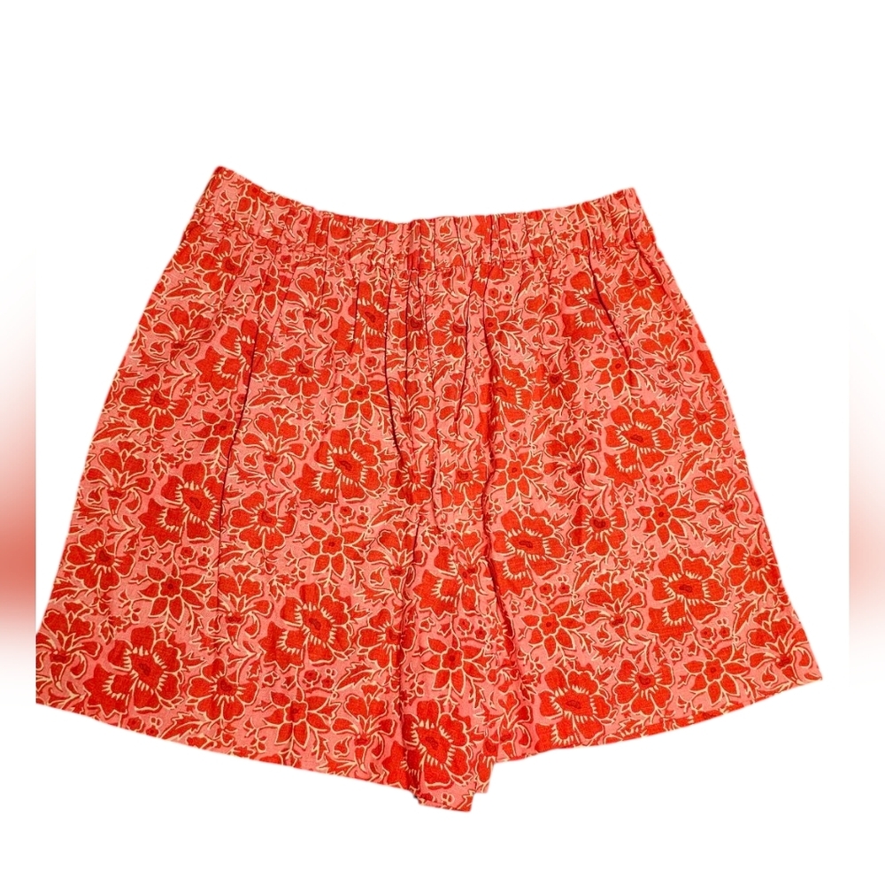 J.crew Printed elastic-back linen-blend pleated short - Picture 3 of 3